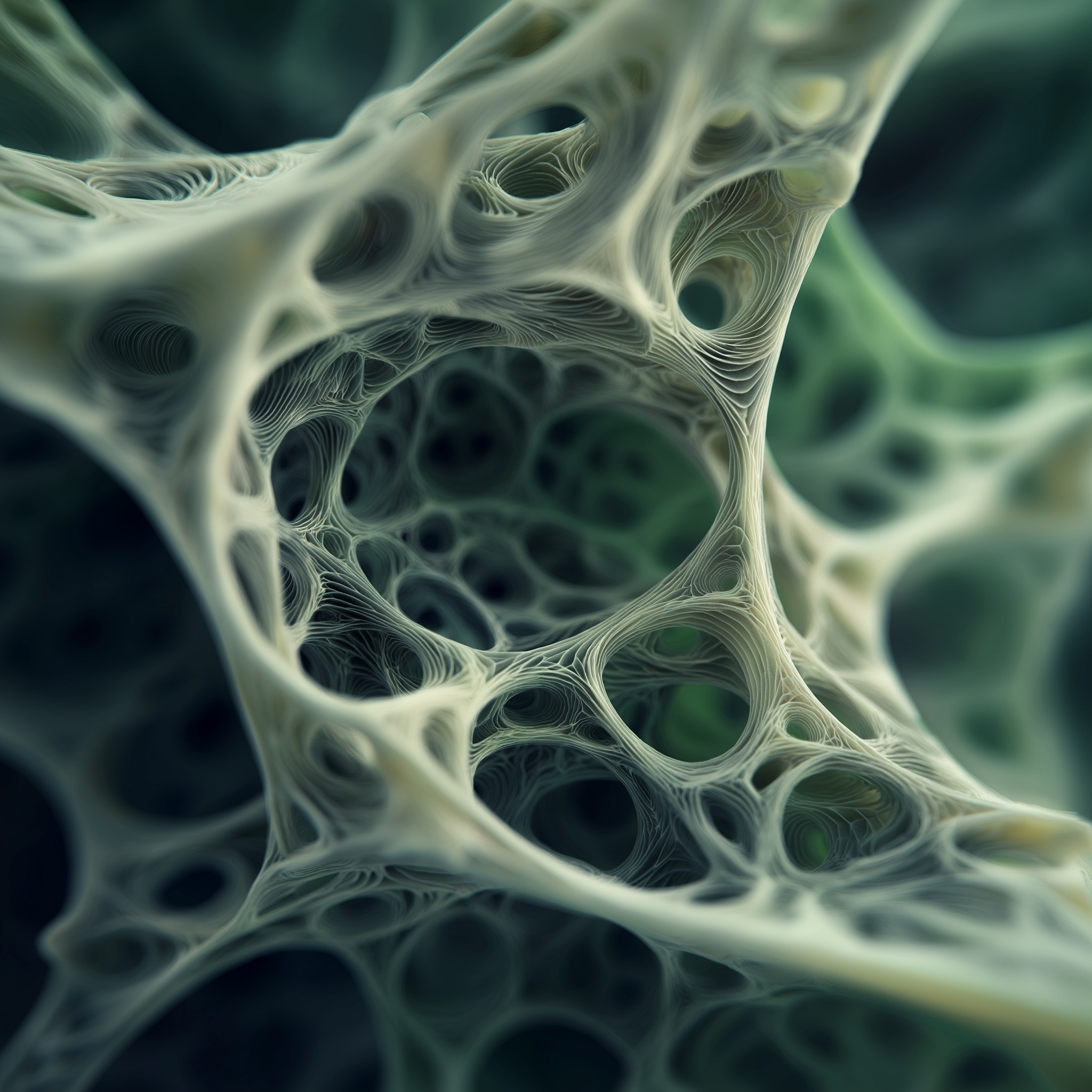 Cellular structure visualization representing advanced IV therapy and precision intravenous treatments at Kassy Wellness Orlando