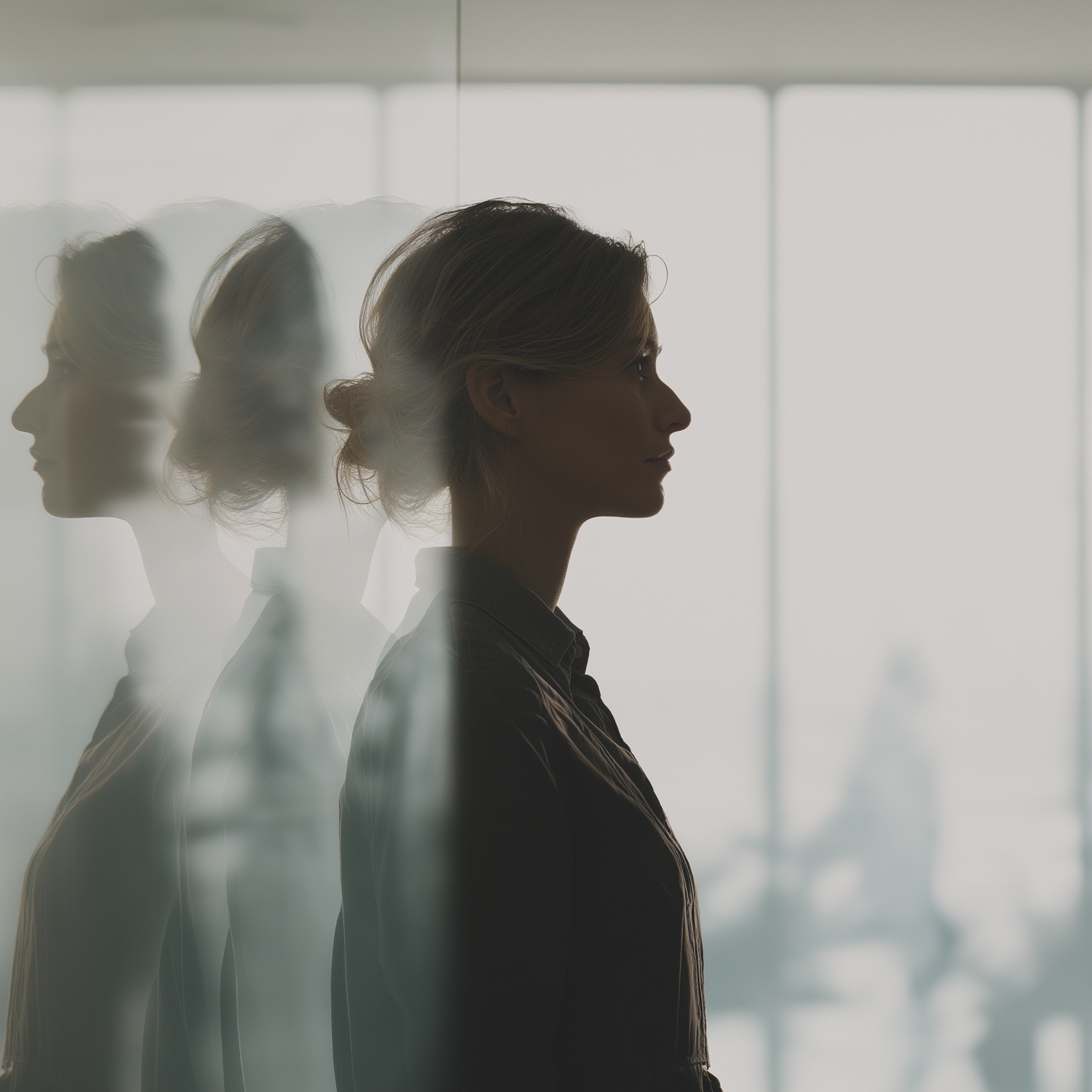 Layered profile portrait through glass — the fuller picture a standard panel misses, Kassy Wellness