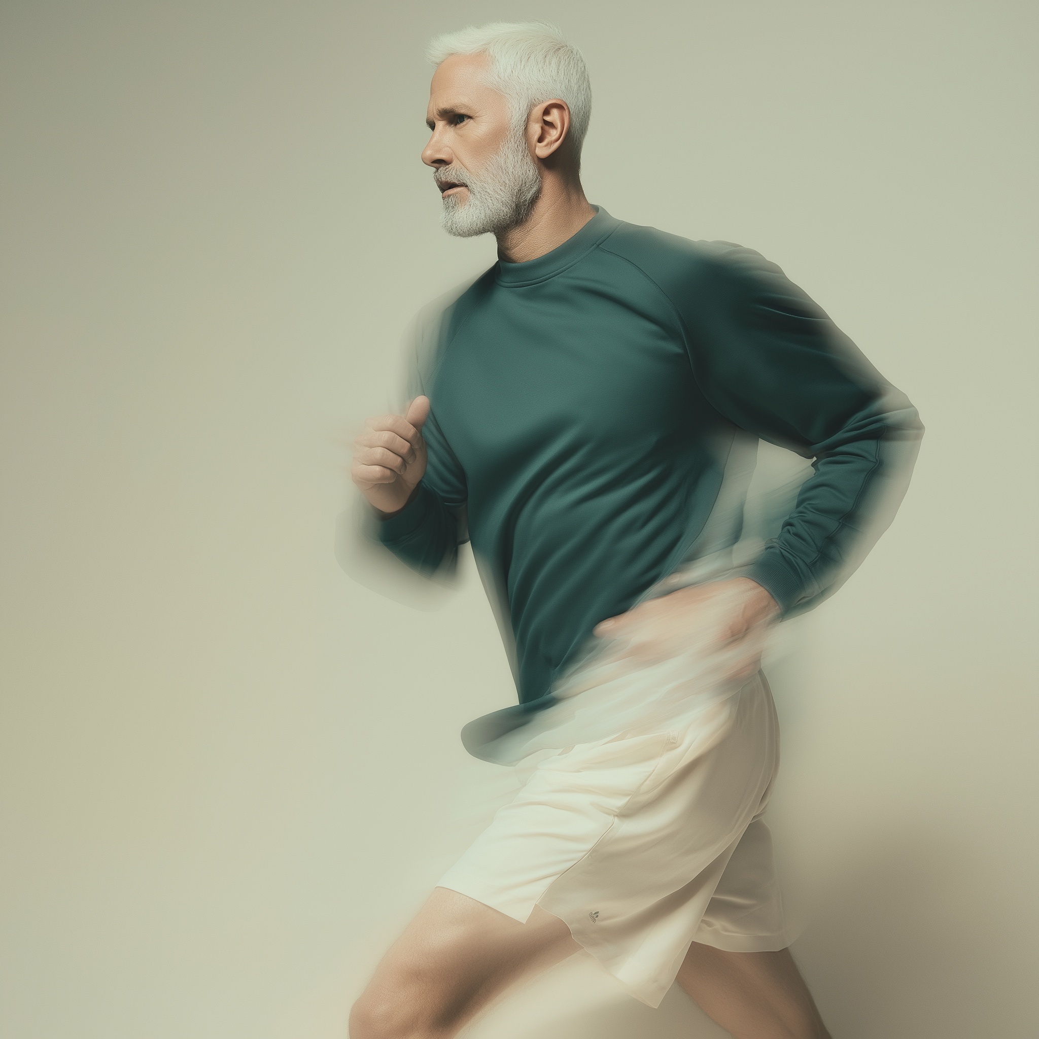 Man running in sportswear — peak performance through hormone therapy at Kassy Wellness